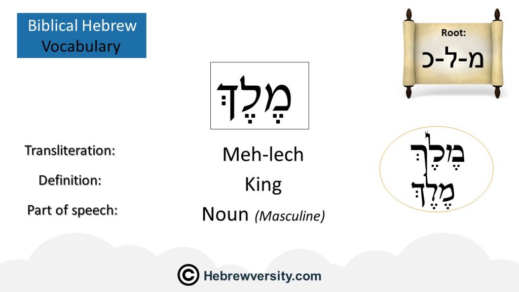 How To Say King In Hebrew Hebrewversity